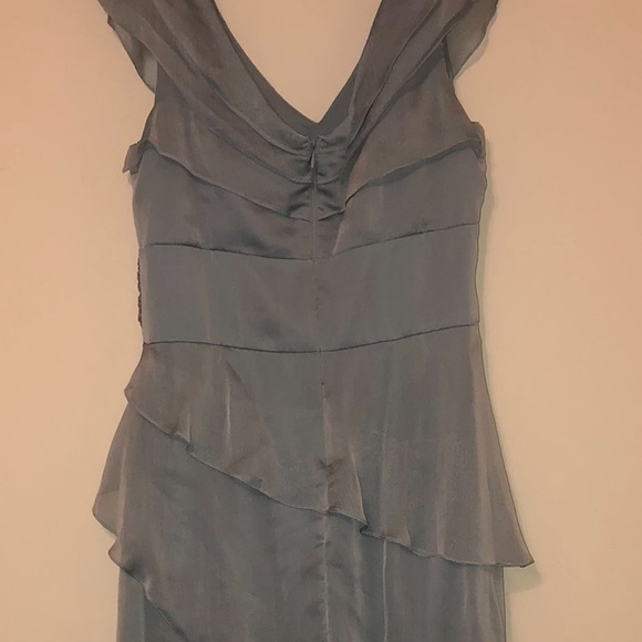 Layered Ruffle Chiffon Dress Size 10 - Picture 5 of 8